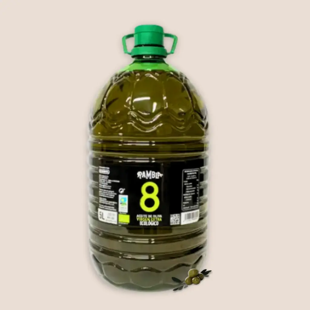 Garrafa 5 Litros Aceite de Oliva Virgen Extra Ecológico