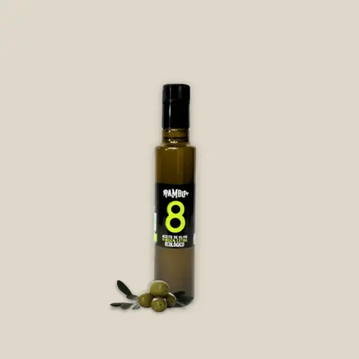 Botella vidrio 250ml Aceite de Oliva Virgen Extra Ecológico