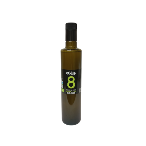 Botella vidrio 500ml Aceite de Oliva Virgen Extra Ecológico