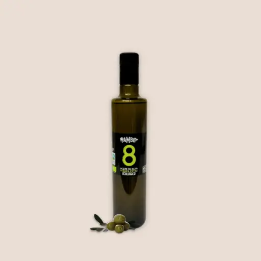 Botella vidrio 500ml Aceite de Oliva Virgen Extra Ecológico
